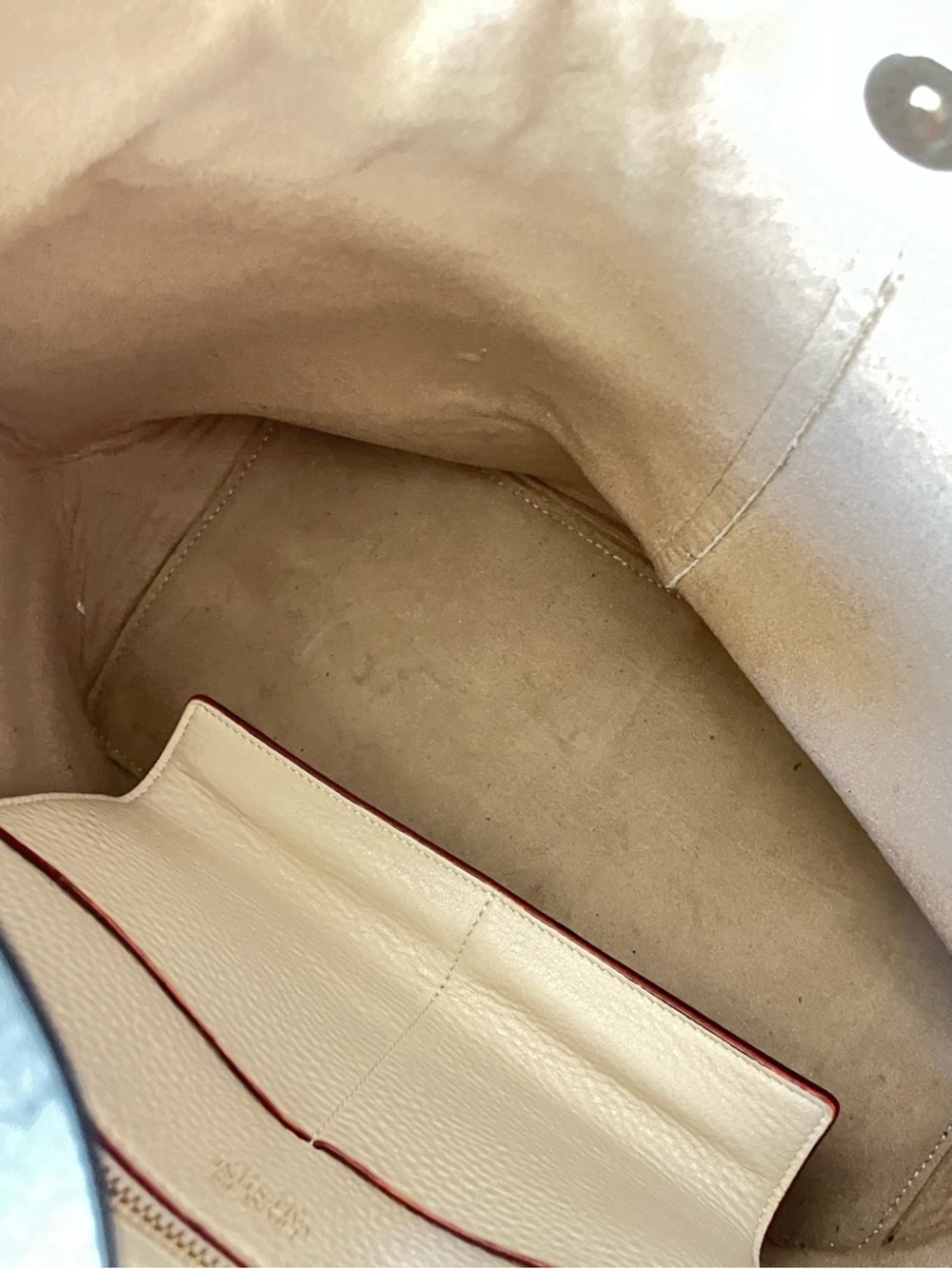 Frances Valentine Cream leather Hobo handbag - Picture 5 of 12